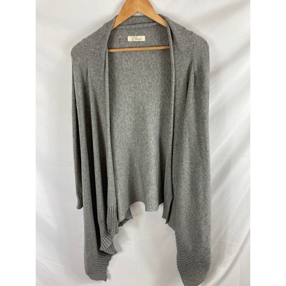 Elan draped front cardigan sweater size large